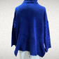 Elegant Textured Cobalt Sweater