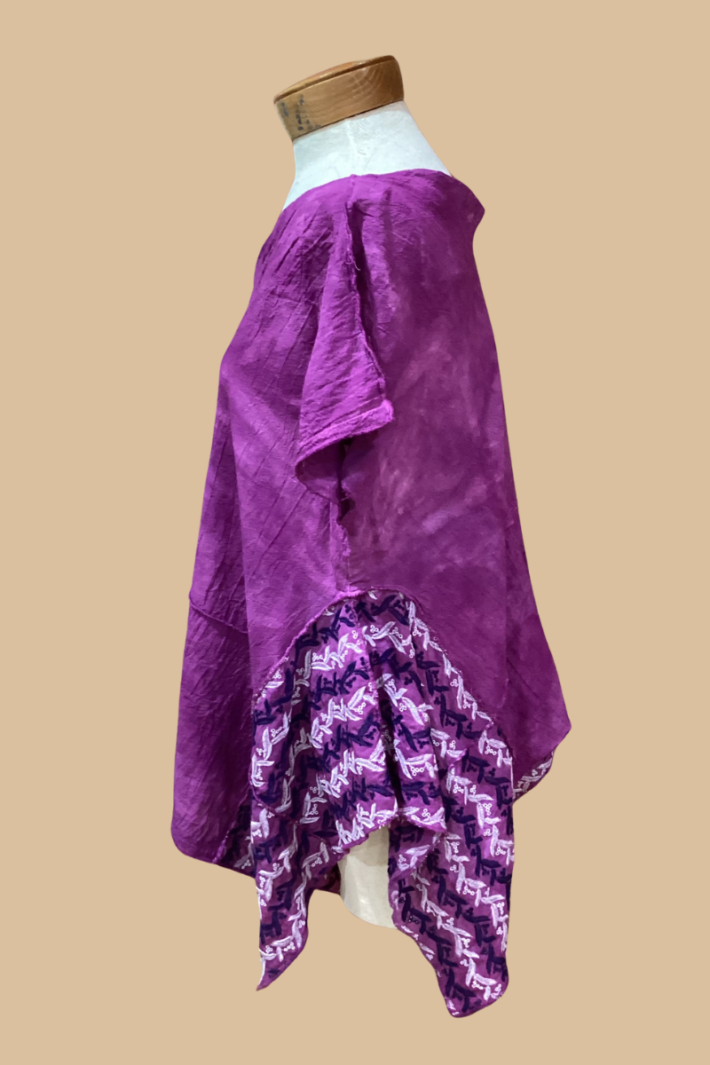 One of a Kind Hand-Dyed Gauze Tunic