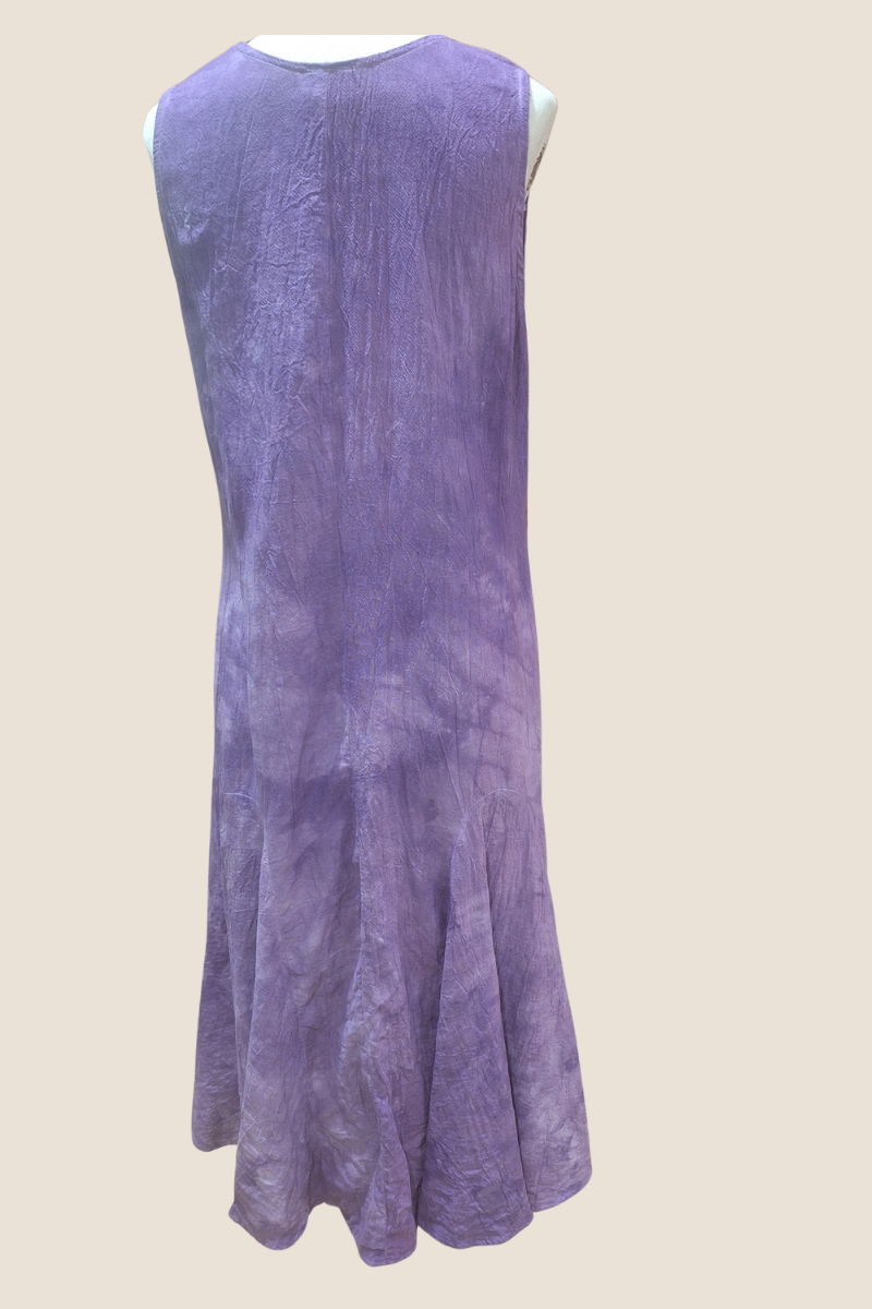 Stella Cotton Gauze Dress in Violet
