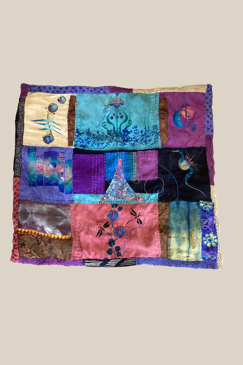 Hand-Dyed Art Quilt | One-of-a-Kind Textile Wall Art