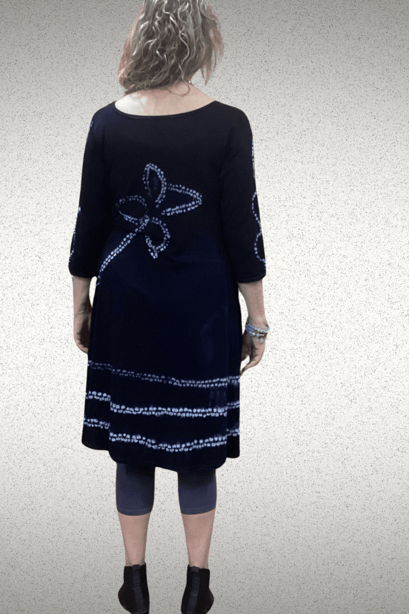 Shibori Stitch design Tabitha Dress