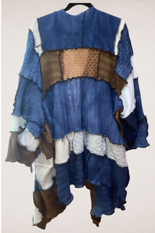 Patchwork Sweater Coat