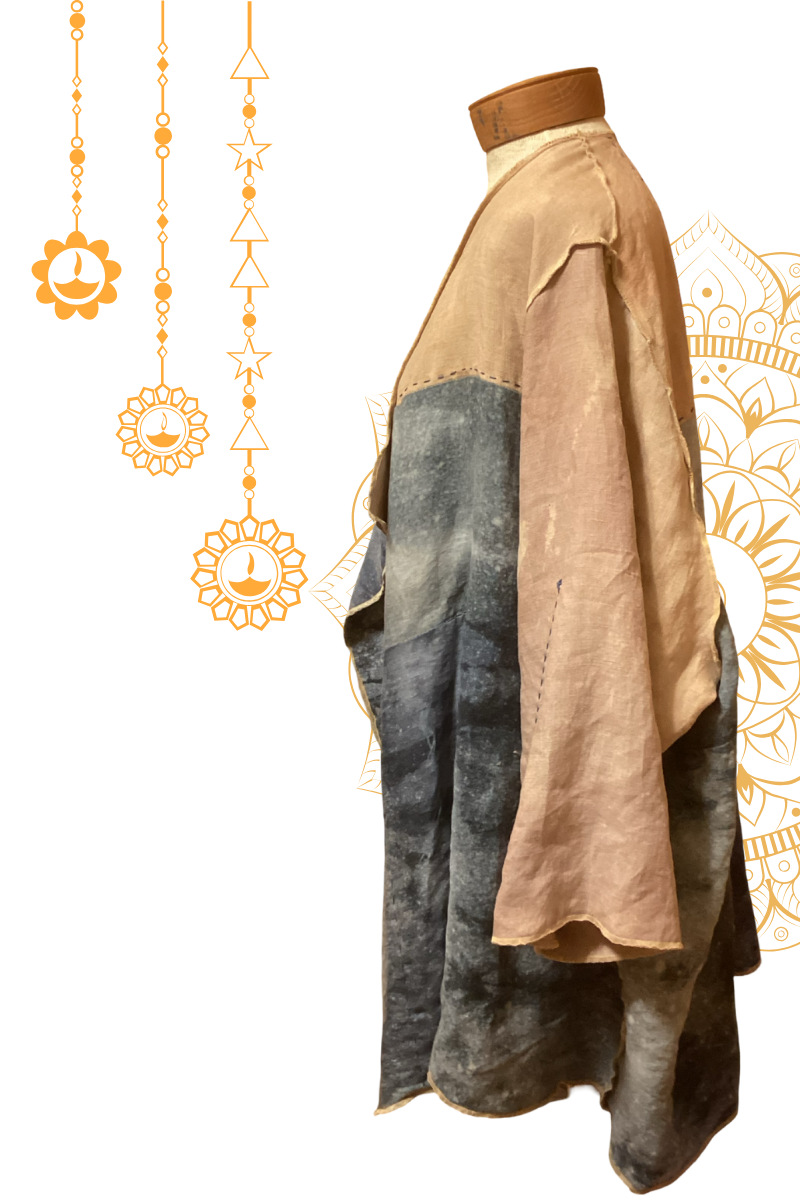 Reiki Linen Coat One of a Kind