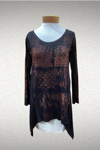 BLK Patterned Taylor Modal Top