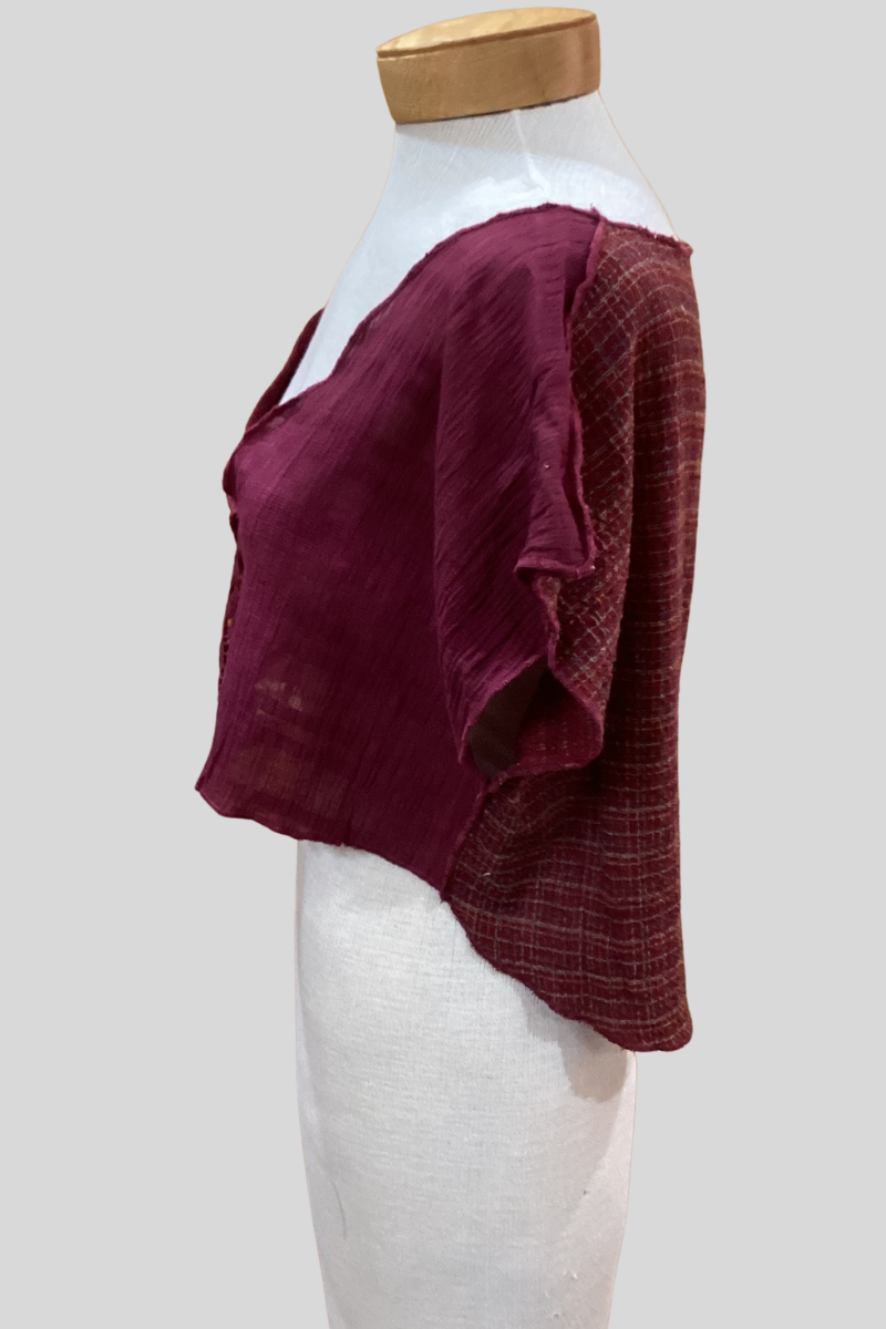Cranberry Textured Topper A