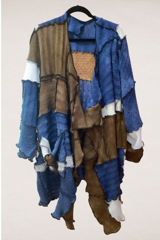 Patchwork Sweater Coat