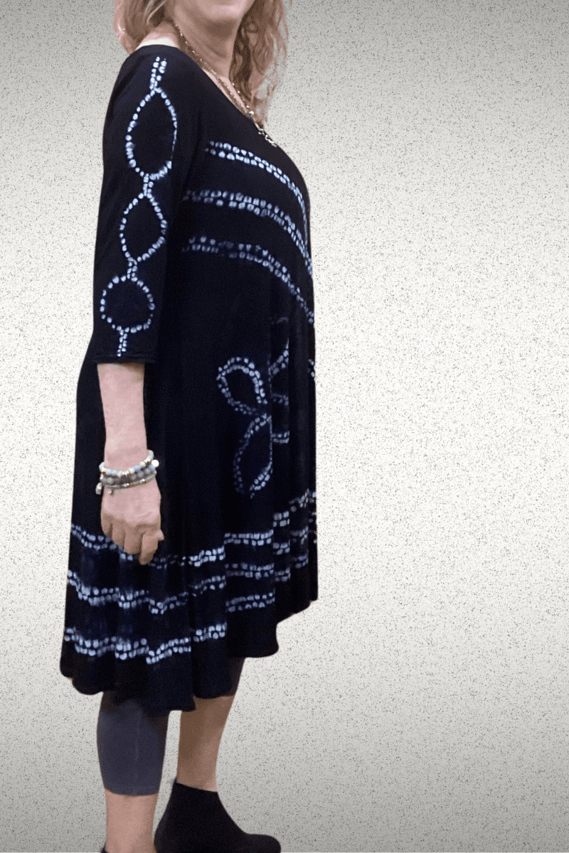 Shibori Stitch design Tabitha Dress