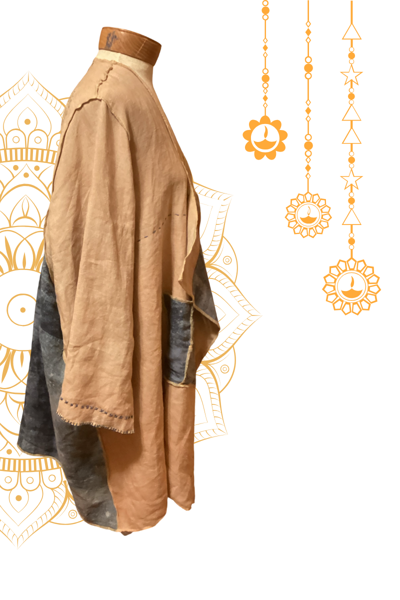 Reiki Linen Coat One of a Kind