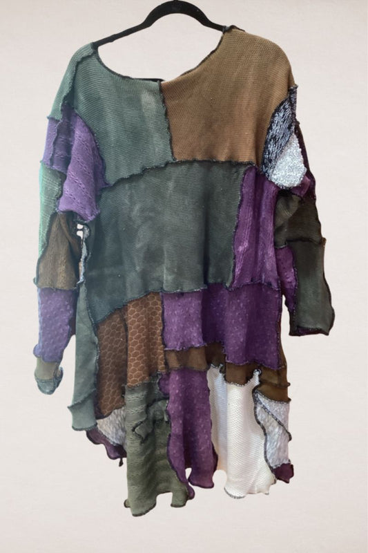 Patchwork Tunic Sweater