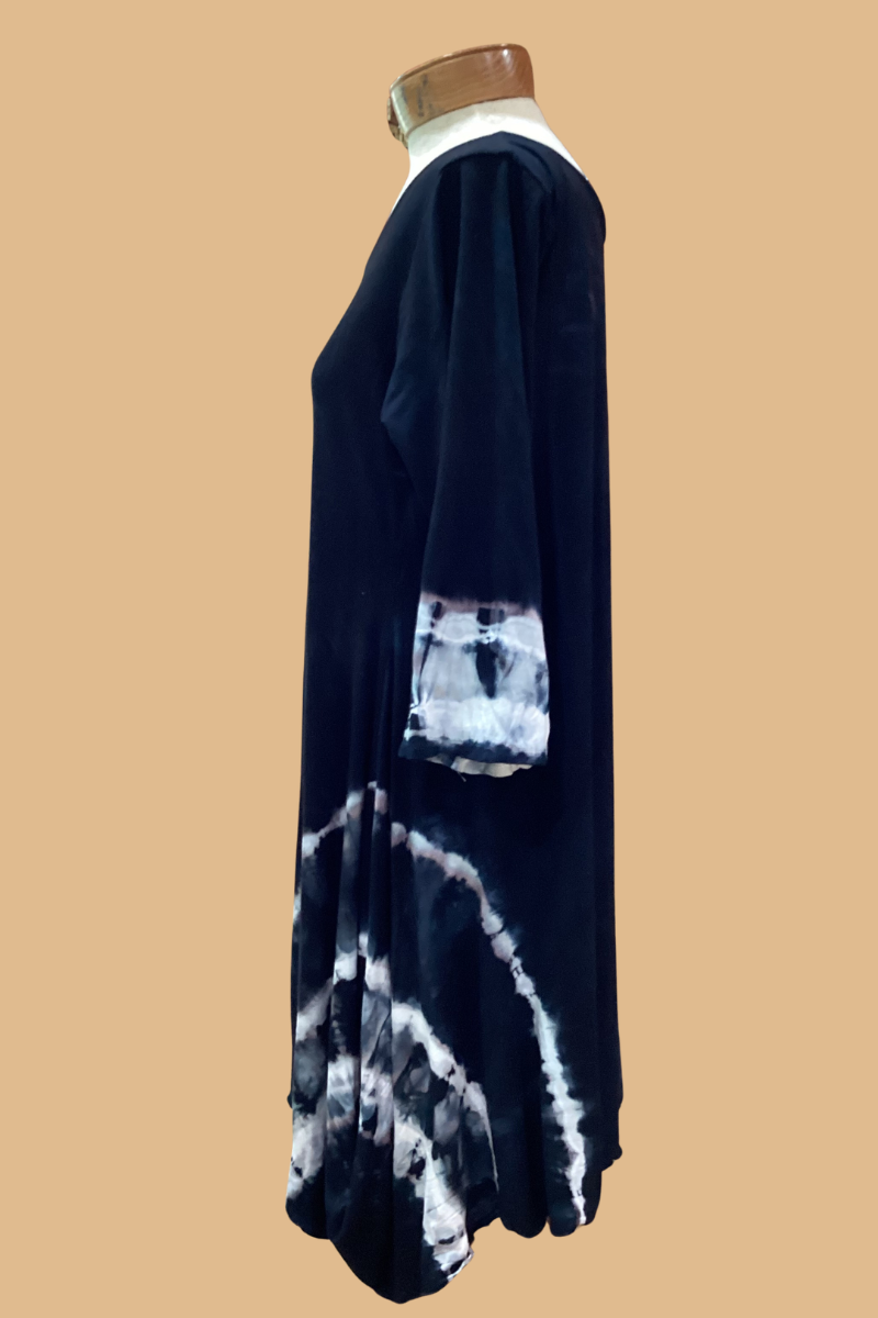 Shibori dyed Randy Tunic Dress  Size Large