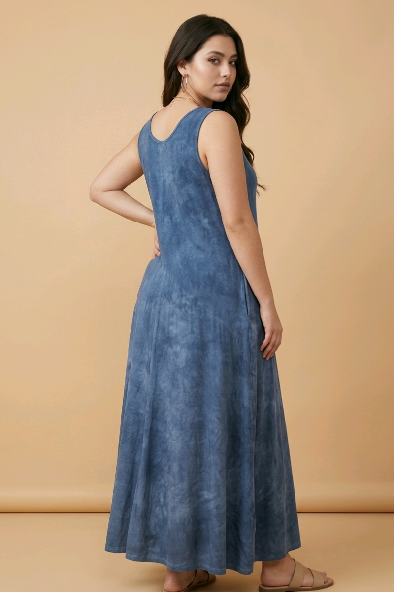 Denim  Annalise Cotton Knit Bubble Dress