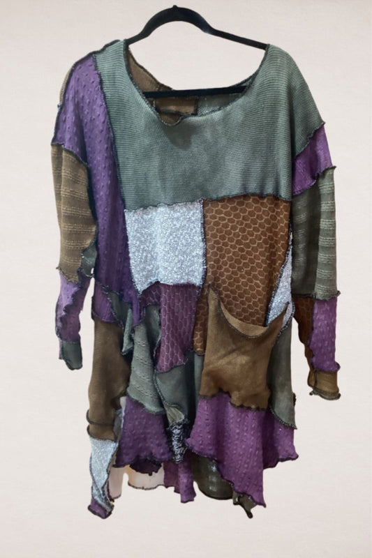 Patchwork Tunic Sweater