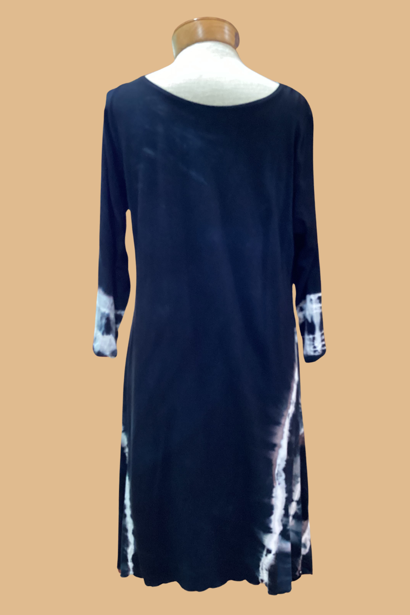 Shibori dyed Randy Tunic Dress  Size Large