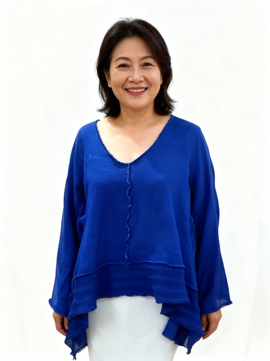 One-of-a-Kind Indigo Flow Sweater