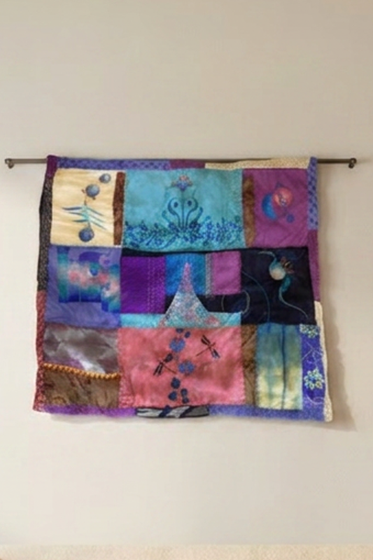 Hand-Dyed Art Quilt | One-of-a-Kind Textile Wall Art