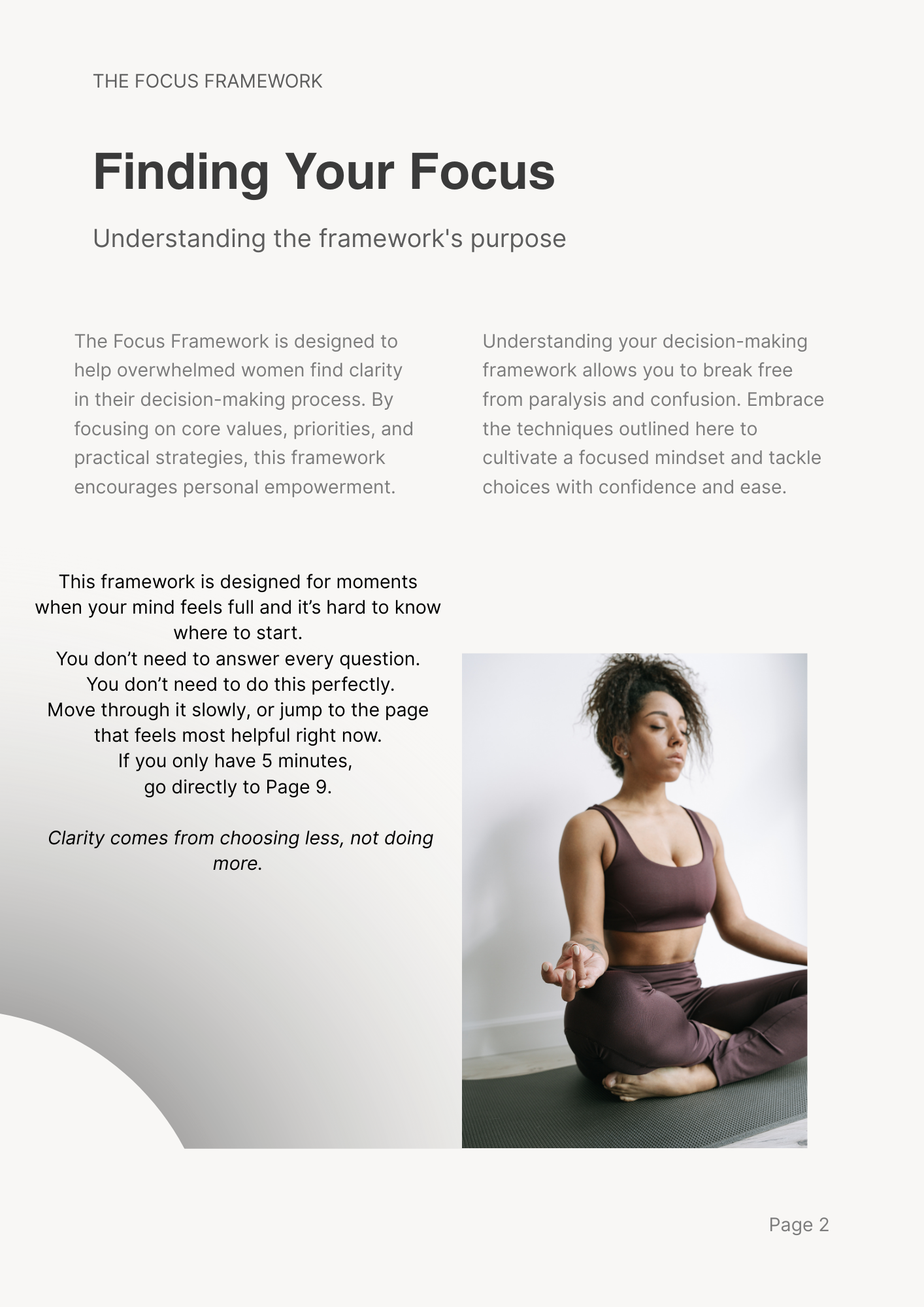 The Focus Framework