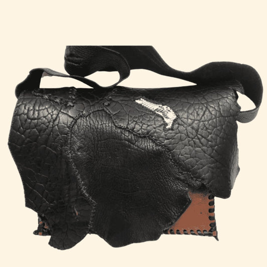 Jessie James Black Leather bag - Steel Pony