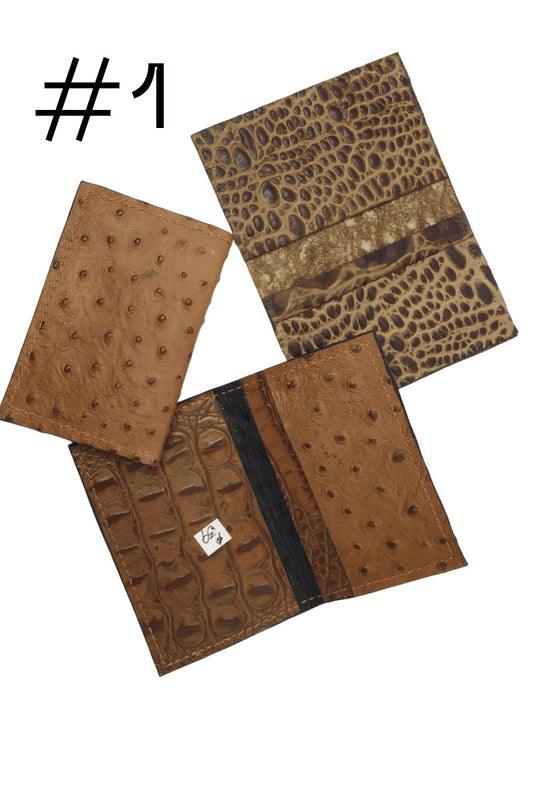 Leather Business Card cases - Steel Pony