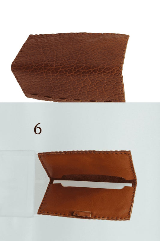 Leather Check Book Holders - Steel Pony