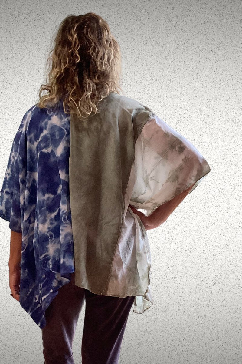 Mantra Kimono Jacket of Many Colors - Steel Pony