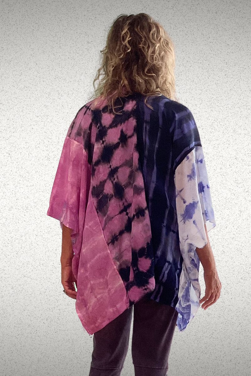 Mantra Kimono Jacket of Many Colors - Steel Pony