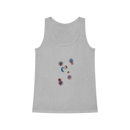 Moon and Stars Women's Dreamer Tank Top - Steel Pony