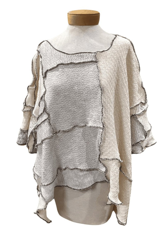 Patchwork Sweater - Steel Pony
