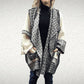 Patterned One Size Coat - Steel Pony