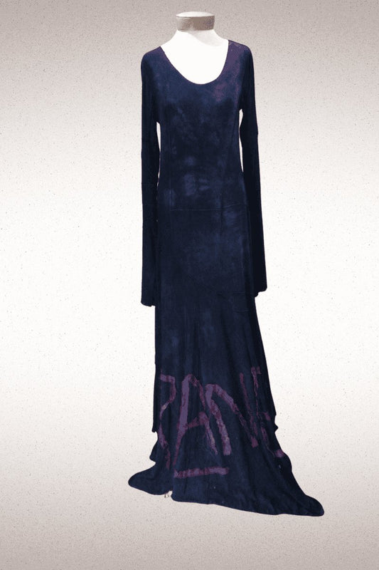 Planet Dress with Silk Organza Tunic - Steel Pony