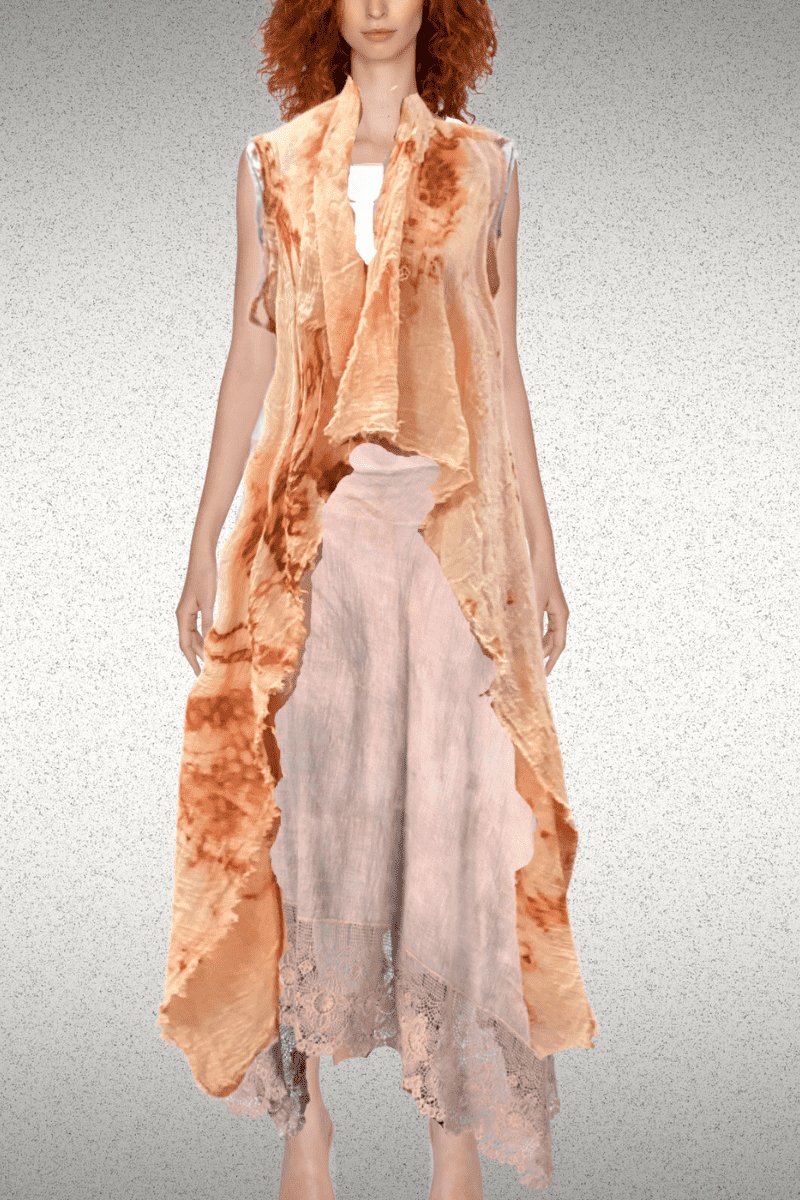 Rust Dyed Gossamer Vest One size - Steel Pony