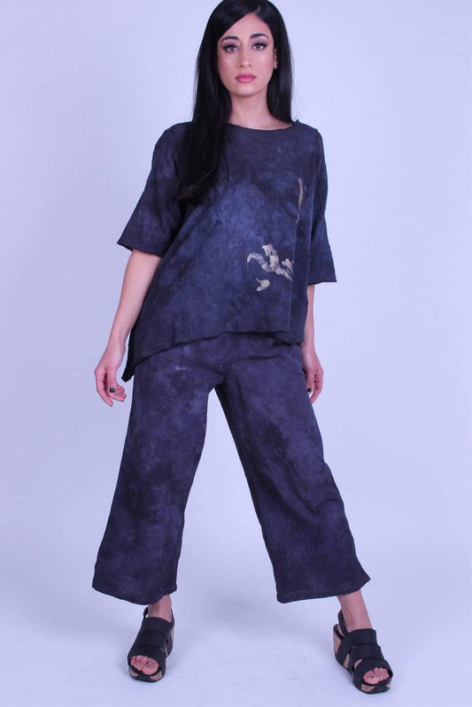 Rylee Cotton Gauze Pant on the Rack - Steel Pony