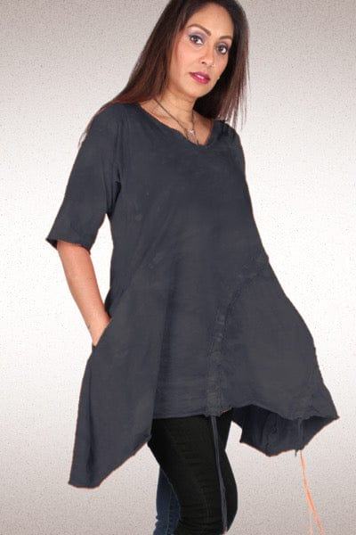 Sage Cotton knit Tunic on the Rack - Steel Pony