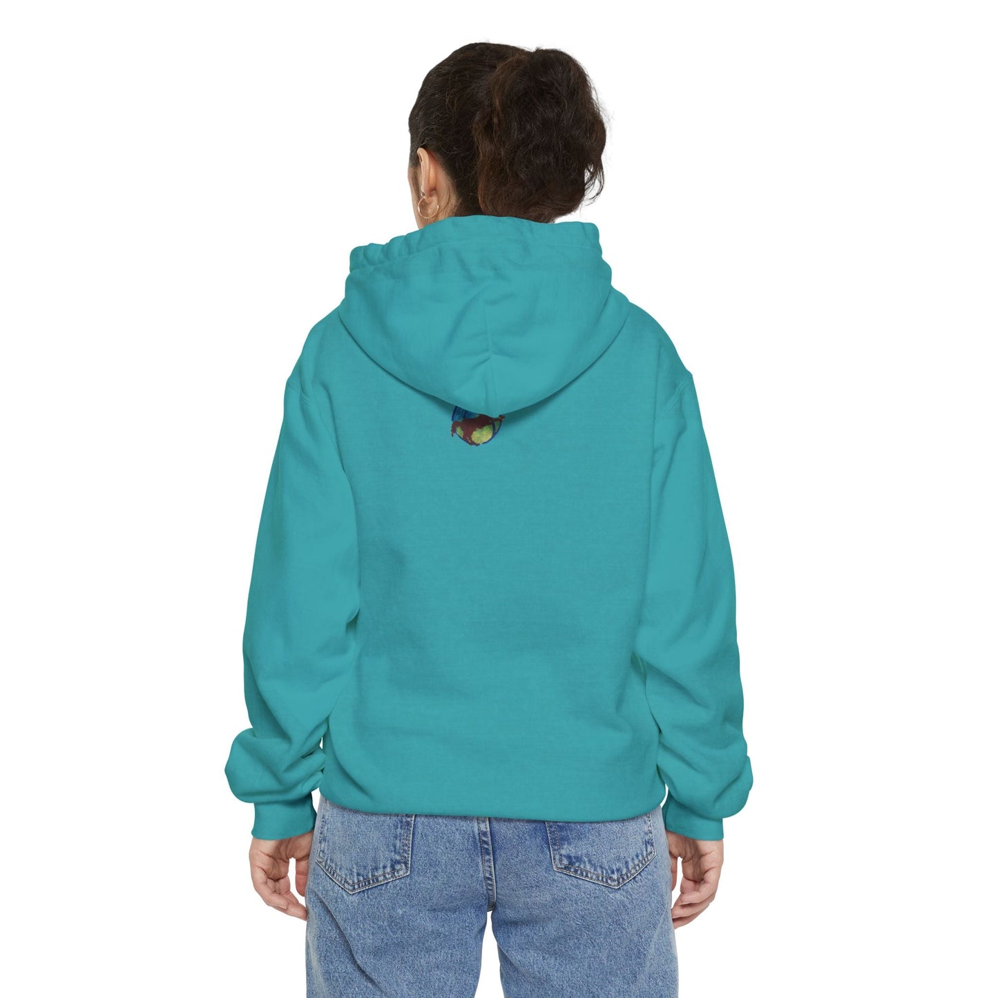 Unisex Garment - Dyed Hoodie Global Harmony Design - Steel Pony