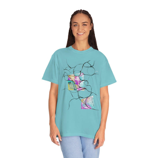 Unisex Garment - Dyed T - shirt - Steel Pony