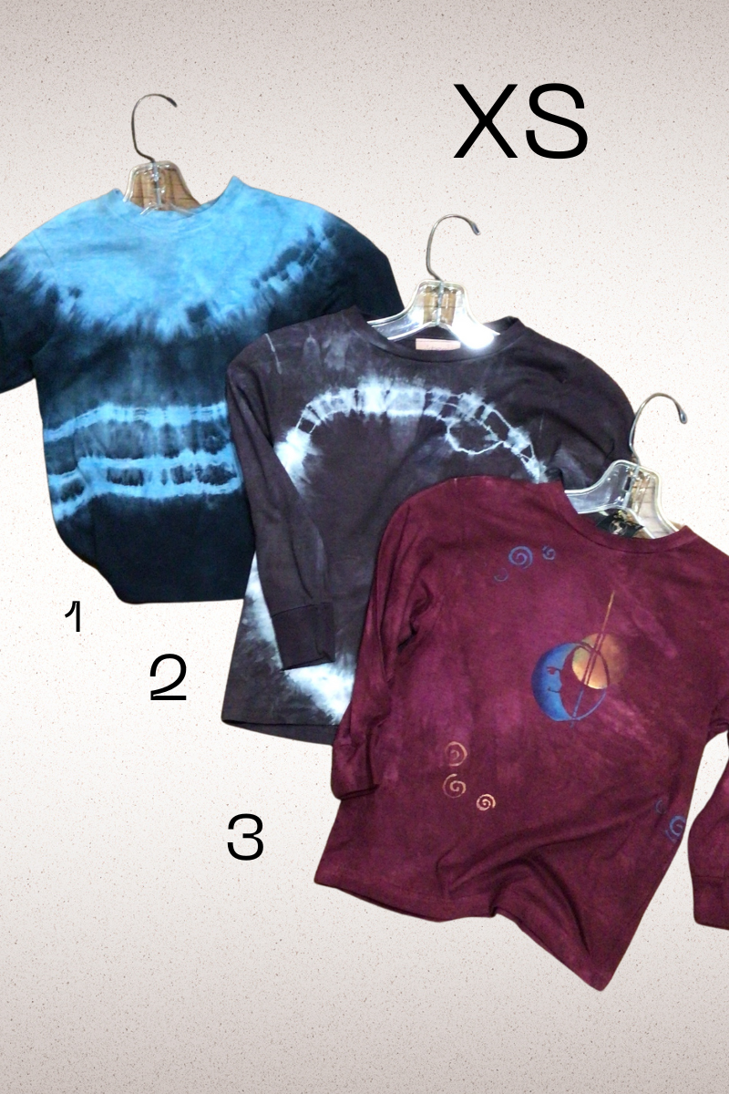 Kids Long Sleeve Hand dyed T shirts