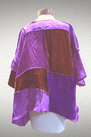 Patchwork Velvet Pullover