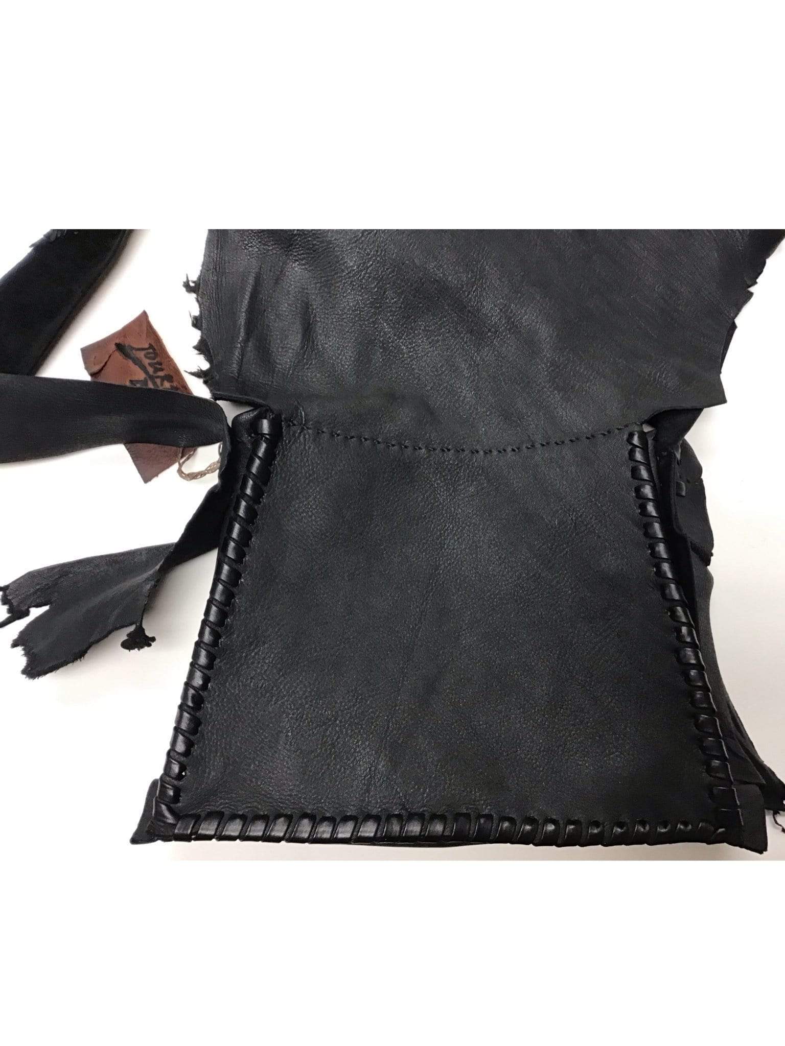 Journey bags Handbag Black Deerskin Bag