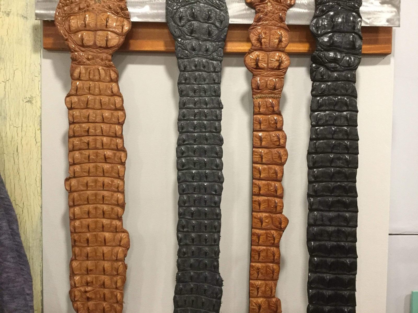 Steel Pony Crocodile belts