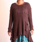 Riley Long Sleeve Cotton Tunic Sweater