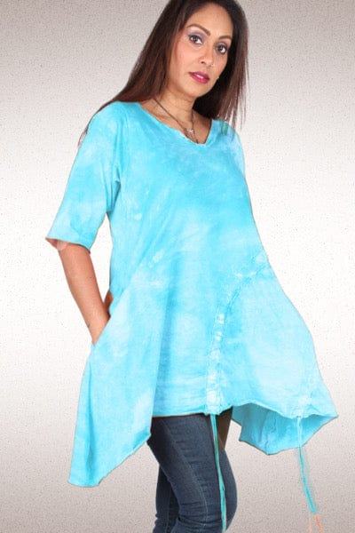 Sage Cotton knit Tunic on the Rack