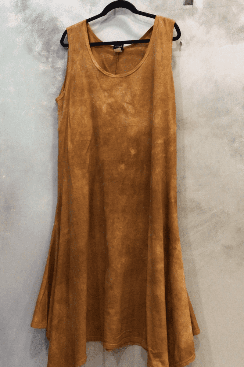 Steel Pony tunic/Dress XXL / Salmon Paula Cotton Jersey  Basic Dress on the Rack